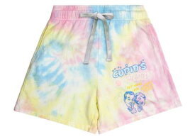 Boys Lie Women's Get Lucky Rainbow Tie Dye Fleece High Rise Sweat Shorts in XS レディース