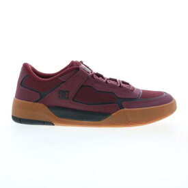 ディーシー DC Metric ADYS100626-MAR Mens Burgundy Leather Skate Inspired Sneakers Shoes メンズ