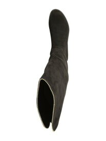 キスハグ XOXO Womens Black Bead Chain Studding Tristen Round Toe Block Heel Boots 9.5 M レディース