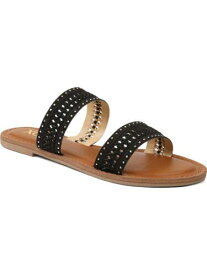 キスハグ XOXO Womens Black Double BRavenna Round Toe Slip On Slide Sandals Shoes 11 M レディース