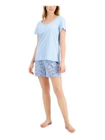 CHARTER CLUB Light Blue Short Sleeve XS レディース