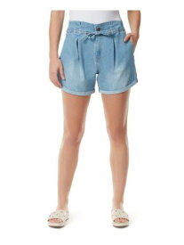 アンクライン ANNE KLEIN Womens Blue Zippered Button Closure Drawstring High Waist Shorts 10 レディース