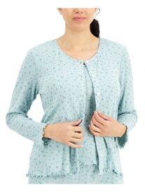 CHARTER CLUB Intimates Turquoise Open Front Cardigan Pajama Top XL レディース
