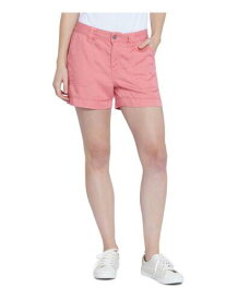 SEVEN7 Womens Stretch Zippered Pocketed Utility High Waist Shorts レディース