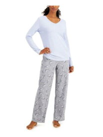 CHARTER CLUB Intimates Gray Floral Sleep Pants S レディース