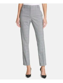 ディーケーエヌワイ DKNY Womens Gray Plaid Wear To Work Skinny Pants 14 レディース