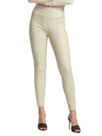 ディーケーエヌワイ DKNY Womens Ivory Faux Leather Zippered Darted Wear To Work Skinny Pants 2 レディース