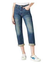 ラッキー LUCKY BRAND Womens Navy Zippered Pocketed Mom Style Cuffed Jeans 2035 レディース