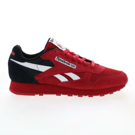 リーボック Reebok Classic Leather GW9700 Mens Red Suede Lifestyle Sneakers Shoes メンズ