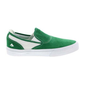 エメリカ Emerica Wino G6 Slip-On 6101000111313 Mens Green Suede Skate Sneakers Shoes メンズ
