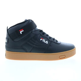 フィラ Fila V-10 Lux 1CM00881-031 Mens Black Leather Lifestyle Sneakers Shoes メンズ