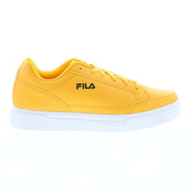 フィラ Fila Unlock Court 1CM01756-702 Mens Yellow Synthetic Lifestyle Sneakers Shoes メンズ