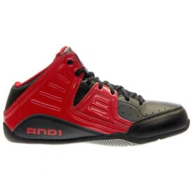 アンドワン AND1 Rocket 4.0 Mid Basketball Mens Black Red Sneakers Athletic Shoes D1083MRB メンズ