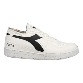ディアドラ Diadora Mi Basket Row Cut 2030 Lace Up Mens White Sneakers Casual Shoes 178543- メンズ