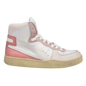 ディアドラ Diadora Mi Basket Used High Top Mens Pink White Sneakers Casual Shoes 158569-C メンズ
