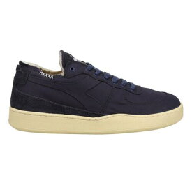 ディアドラ Diadora Mi Basket Row Cut Softech Lace Up Mens Blue Sneakers Casual Shoes 17872 メンズ