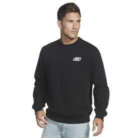 スケッチャーズ Skechers Mens Heritage II Crewneck Pullover Sweatshirt Black S メンズ