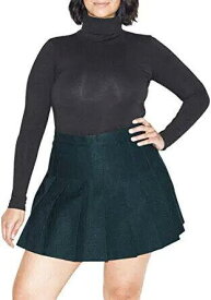 American Apparel Womens Cotton Spandex Long Sleeve Turtleneck Bodysuit レディース