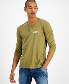 Heroes Motors Mens Flagged Graphic Long-Sle Army XL GREEN Size XLARGE S/S メンズ