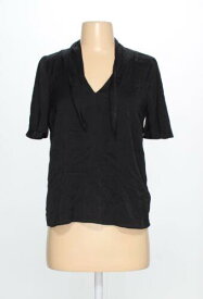 H&M Womens Black Blouse Size 2 (SW-7108890) レディース