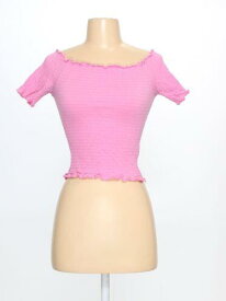 H&M Womens Pink Blouse Size S (SW-7086572) レディース