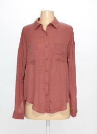 Forever21 Womens Rose Gold Button-up Shirt Size S (SW-7111582) レディース