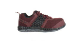 リーボック Reebok Womens Print Work Burgundy Safety Shoes Size 6.5 (Wide) (7053292) レディース