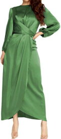 PinuPart PINUPART Womens Elegant Empire Waist Long Sleeve Maxi Dress S Luscious レディース
