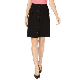 Nine West ナインウエスト NINE WEST NEW Women's Six Button Front Detail Stretch A-Line Skirt TEDO レディース