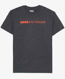 バス Bass Outdoor Men's Lined T-Shirt Gray Size Large メンズ