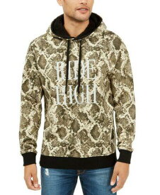 ゲス Guess Men's Roy Snake Print Ride High Activewear Hoodie Gray Size X-Large メンズ