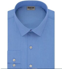 ケネスコール Kenneth Cole Reaction Men's Collared Slim Fit Dress Shirt Blue Size 36X37 メンズ