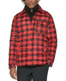 バス Bass Outdoor Men's Plaid Puffer Shirt Jacket Black Size Large メンズ
