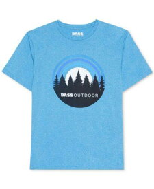 バス Bass Outdoor Men's Performance Graphic T-Shirt Blue Size Large メンズ