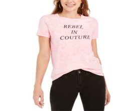 ジューシー クチュール Juicy Couture Women's Rebel Cotton Graphic Print T-Shirt Pink Size X-Small レディース