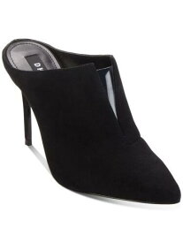 ディーケーエヌワイ DKNY Womens Black With Panel Dacey Stiletto Slip On Suede Heeled Mules Shoes 8 M レディース