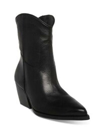 メデン STEVE MADDEN Womens Black Padded Wolfer Pointed Toe Leather Western Boot 6.5 M レディース