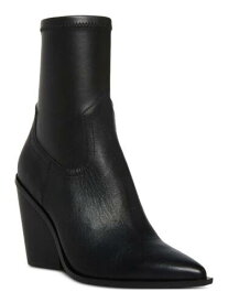 メデン STEVE MADDEN Womens Black Thorn Pointed Toe Block Heel Leather Western Boot 11 M レディース