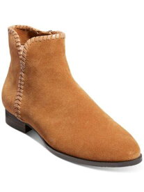 ジャックロジャース JACK ROGERS Womens Brown Raegan Almond Toe Stacked Heel Leather Booties 9 M レディース