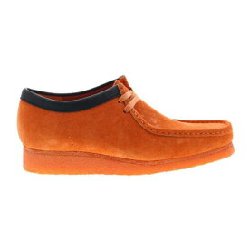 クラークス Clarks Wallabee 26163072 Mens Orange Suede Oxfords & Lace Ups Casual Shoes メンズ
