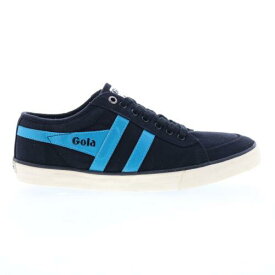ゴーラ Gola Comet CMA516 Mens Black Canvas Lace Up Lifestyle Sneakers Shoes 9 メンズ