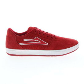 ラカイ Lakai Brighton MS4210257B00 Mens Red Suede Skate Inspired Sneakers Shoes 12 メンズ
