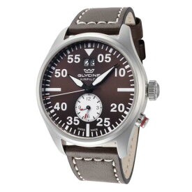 Glycine Men's GL0452 Airpilot Dual Time 44mm Quartz Watch メンズ