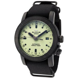 Glycine Men's Airman Purist Worldtimer 42mm Automatic Watch GL0142 メンズ