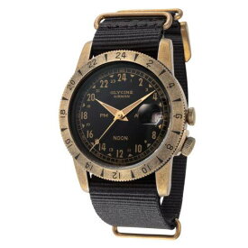 Glycine Men's GL0379 Airman Vintage Noon 40mm Automatic Watch メンズ