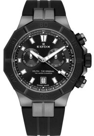 Edox Men 10113-37GNCA-NGIN Delfin The Original 43mm Quartz Watch メンズ