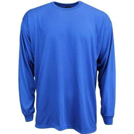 River's End Upf 30+ Crew Neck Long Sleeve Athletic T-Shirt Mens Blue Casual Tops メンズ