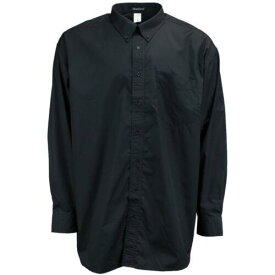 River's End Solid Wrinkle Resistant Long Sleeve Button Up Shirt Mens Black Casua メンズ