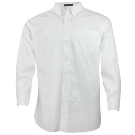 River's End Solid Wrinkle Resistant Long Sleeve Button Up Shirt Mens White Casua メンズ