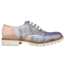 ブロンクス BRONX Neon Trees Oxford Lace Up Womens Pink Flats Casual 65080-968 レディース